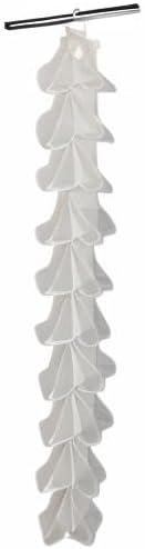 image:imageHousehold Essentials OverTheDoor Cotton Blend and Plastic Shoe Organizer with 20 Storage Pockets DenimNatural
