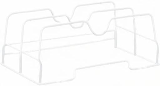 image:imageHousehold Essentials Oversized Cabinet Door Lid Holder 3 Slots Steel Wire Frame White Powder Coating Easy Installation Hardware Included Great for Larger Skillet Lids or Paper BagsWhite Powder Finish