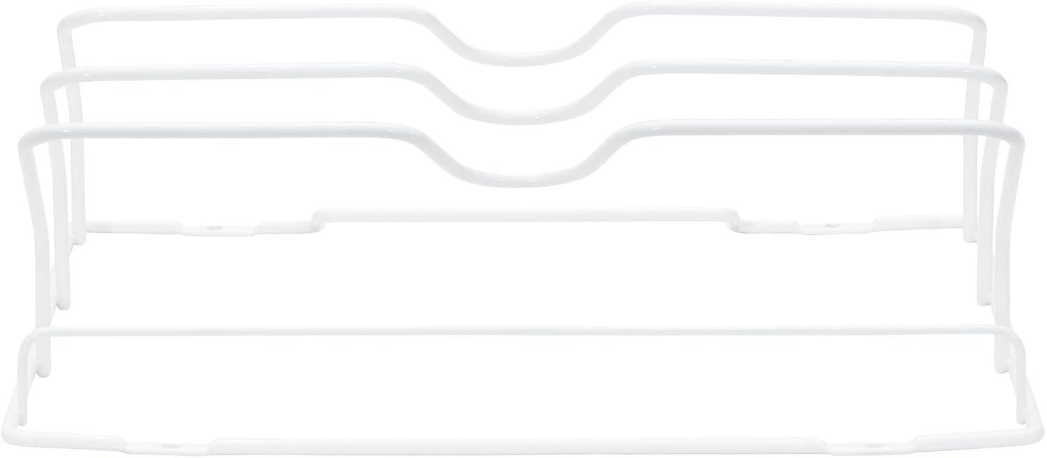 image:imageHousehold Essentials Oversized Cabinet Door Lid Holder 3 Slots Steel Wire Frame White Powder Coating Easy Installation Hardware Included Great for Larger Skillet Lids or Paper BagsWhite Powder Finish