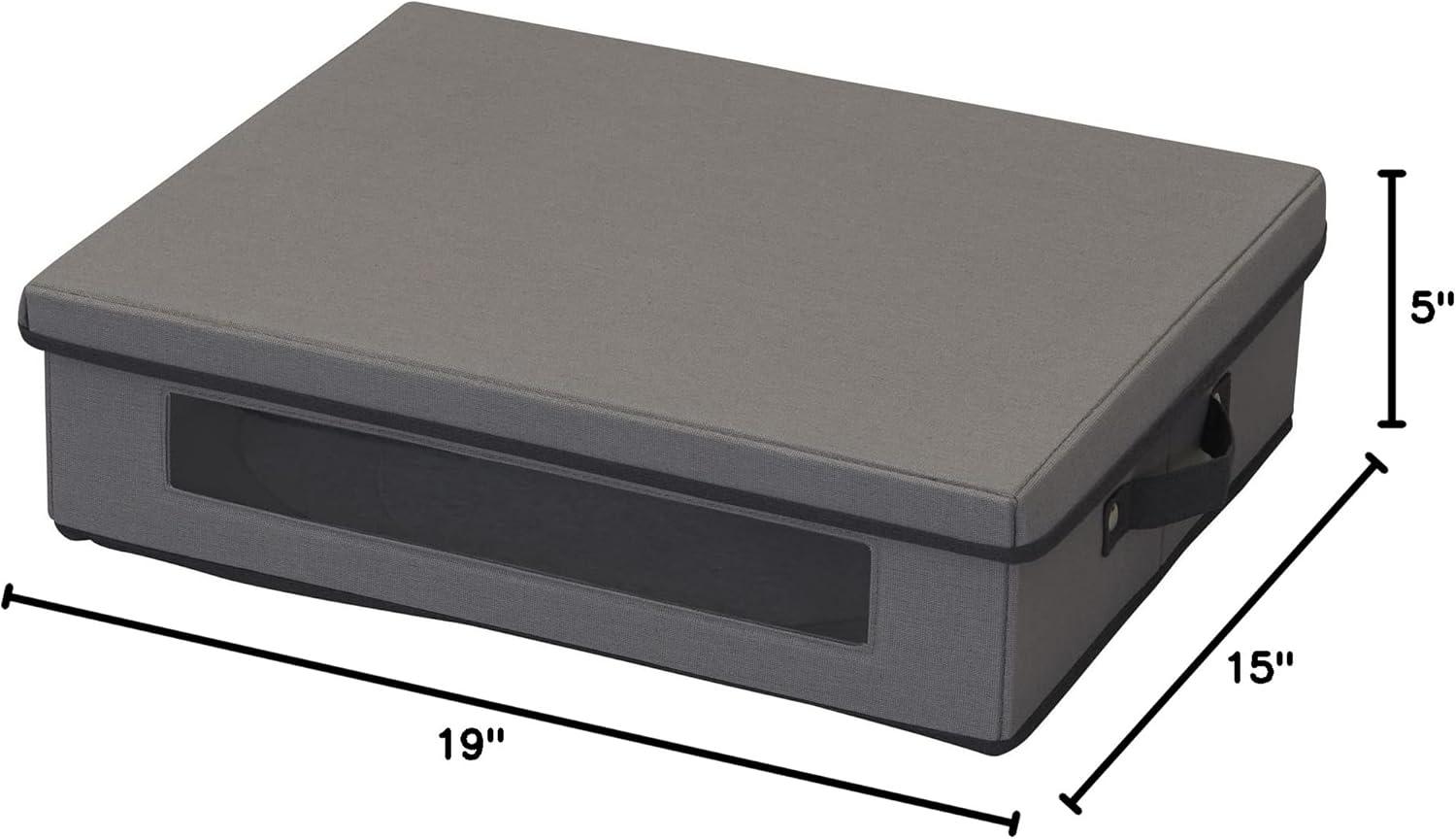 image:imageHousehold Essentials Platter Storage Chest GrayGrey