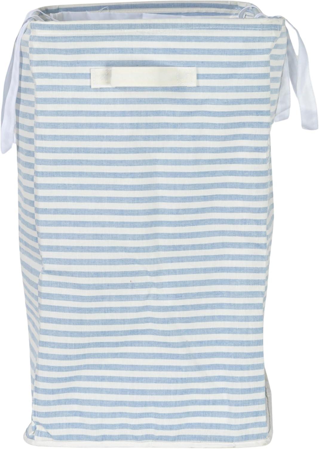 image:imageHousehold Essentials Rectangular Double Sorter with Handles Blue and White Stripe