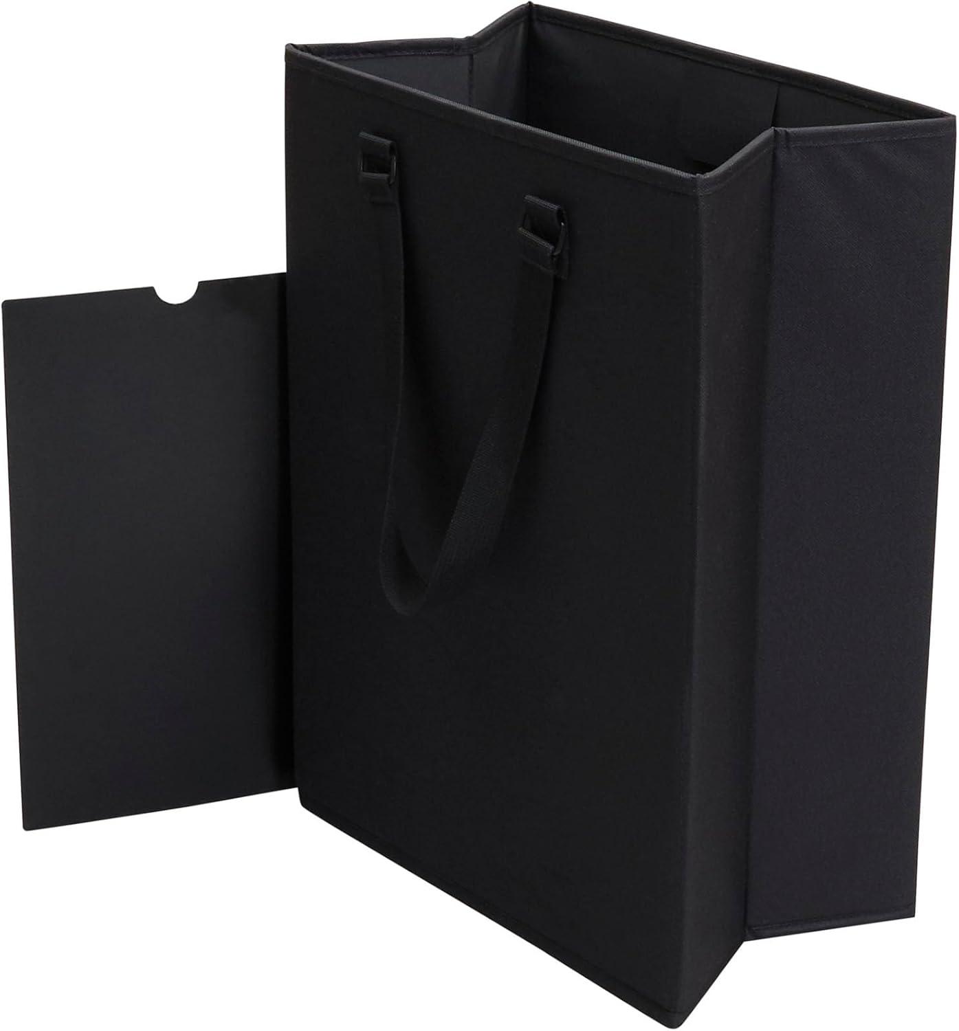 image:imageHousehold Essentials The Recycler Bag Compact Recycling Center 600D Polyester with Durable Chipboard Sides BlackRecycler