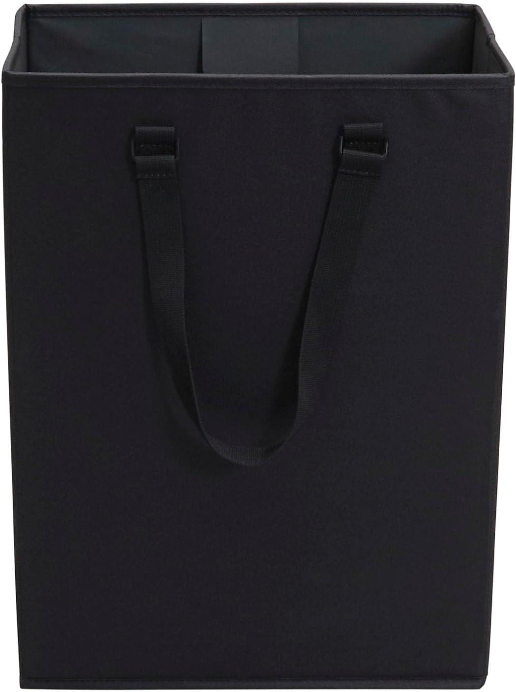 image:imageHousehold Essentials The Recycler Bag Compact Recycling Center 600D Polyester with Durable Chipboard Sides BlackRecycler