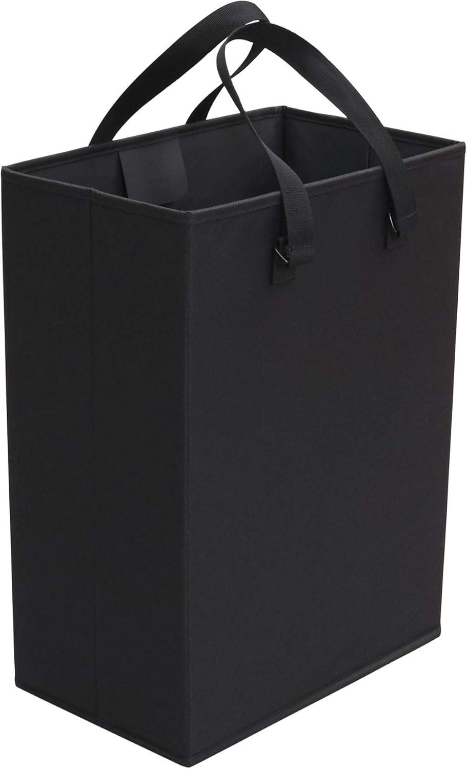 image:imageHousehold Essentials The Recycler Bag Compact Recycling Center 600D Polyester with Durable Chipboard Sides BlackRecycler