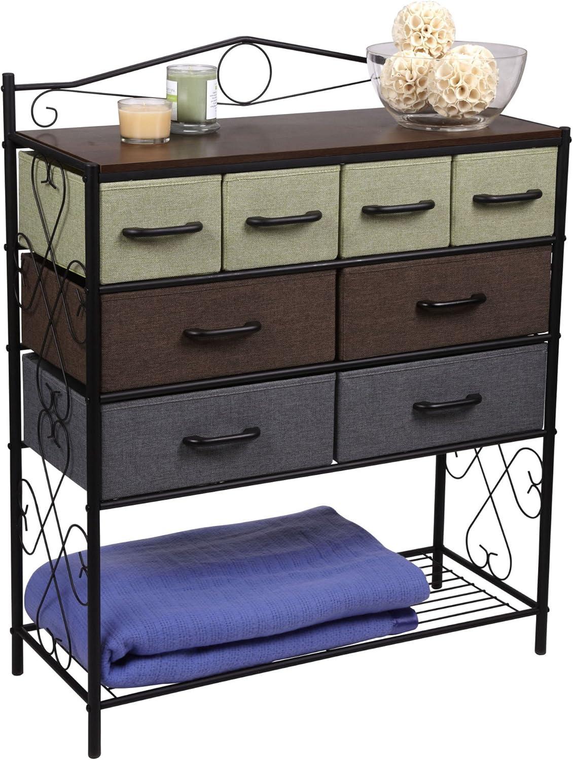 image:imageHousehold Essentials Victorian Style 8Drawer Tower Storage Organizer Unit MulticolorMulti Color