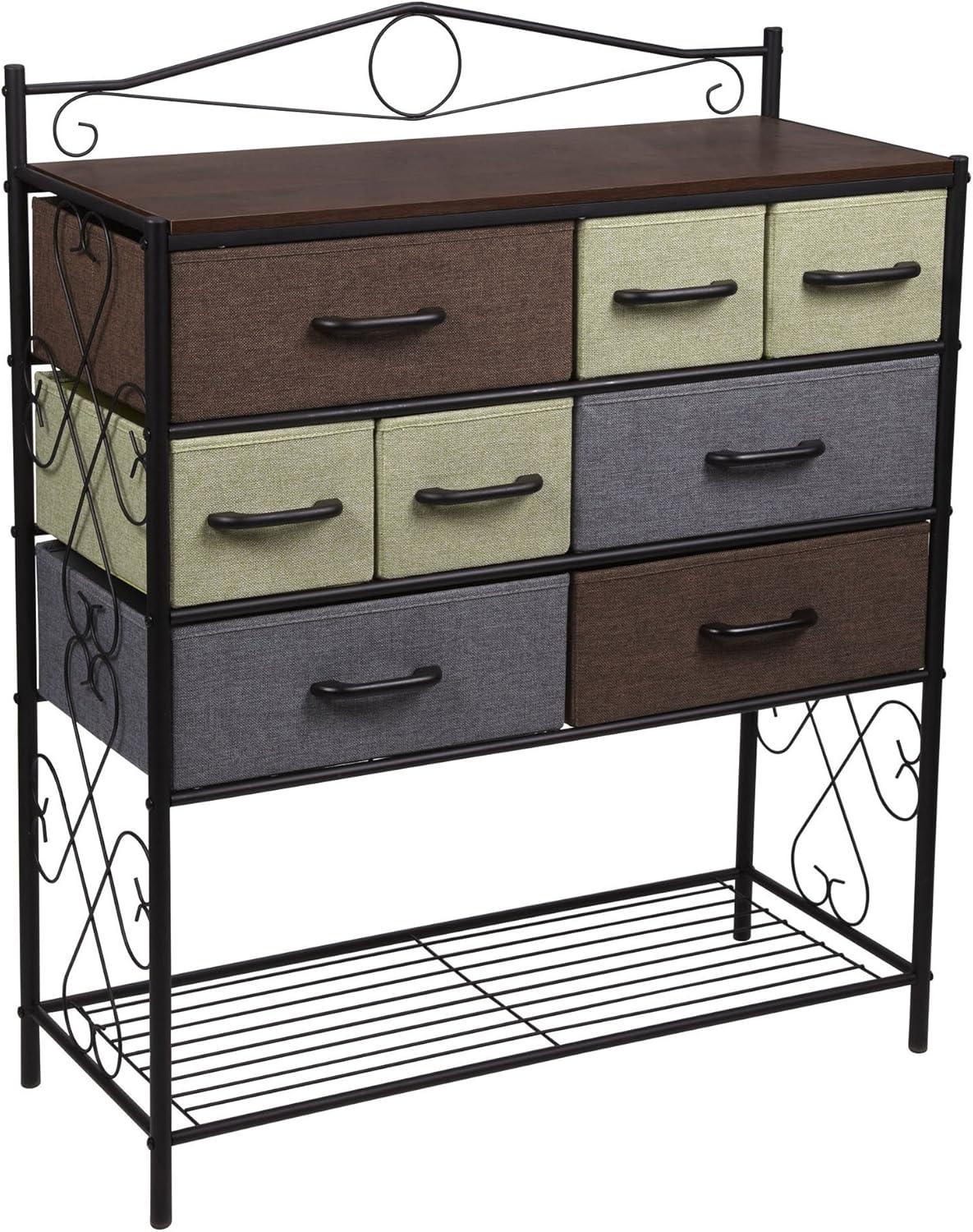 image:imageHousehold Essentials Victorian Style 8Drawer Tower Storage Organizer Unit MulticolorMulti Color