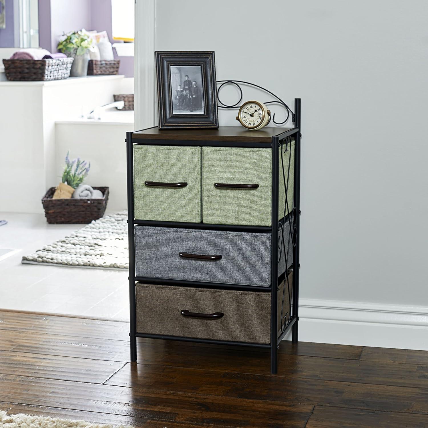 image:imageHousehold Essentials Victorian Style 8Drawer Tower Storage Organizer Unit MulticolorMulti Color