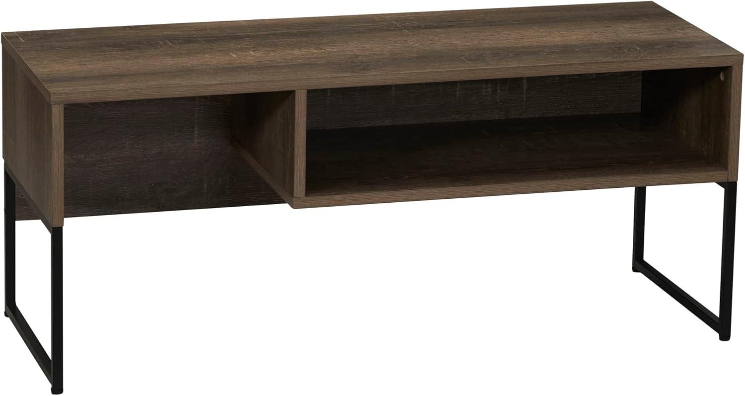 image:imageHousehold Essentials Wrap Rectangular Coffee Table Rustic Slate Concrete and Black MetalAshwood