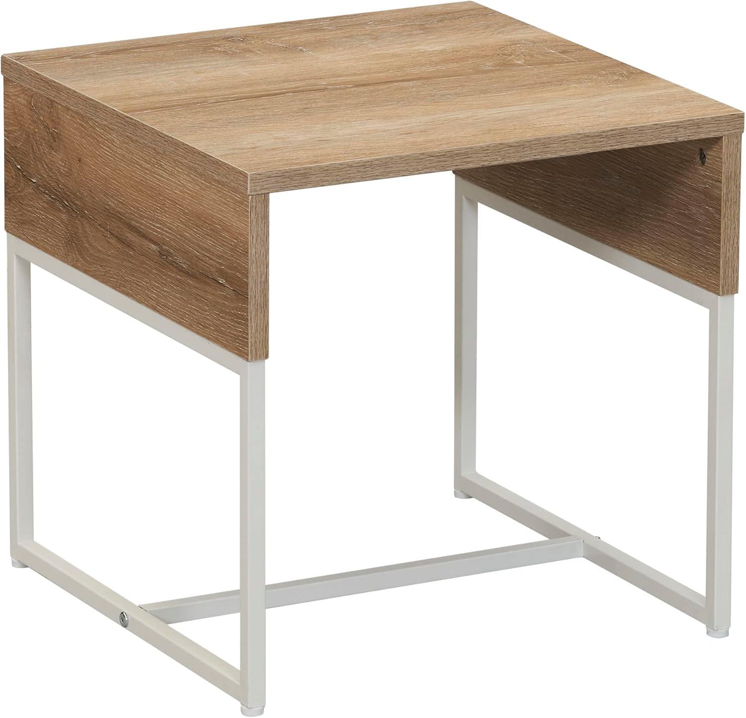 image:imageHousehold Essentials Wrap Rectangular Coffee Table Rustic Slate Concrete and Black MetalCoastal Oak Finish