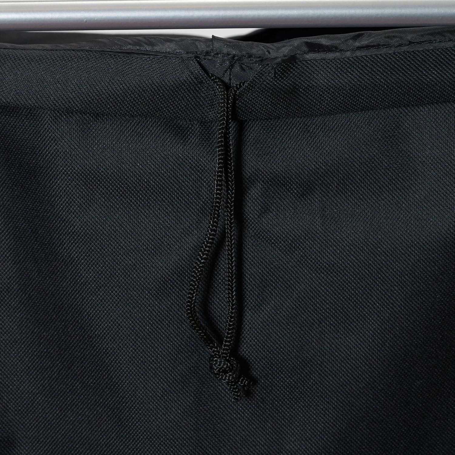 image:imageHousehold Essentials XFrame Bamboo Hamper Washable Black Liner and Bamboo Frame and Renewable Folds for Storage Simple and Chic NaturalBlack