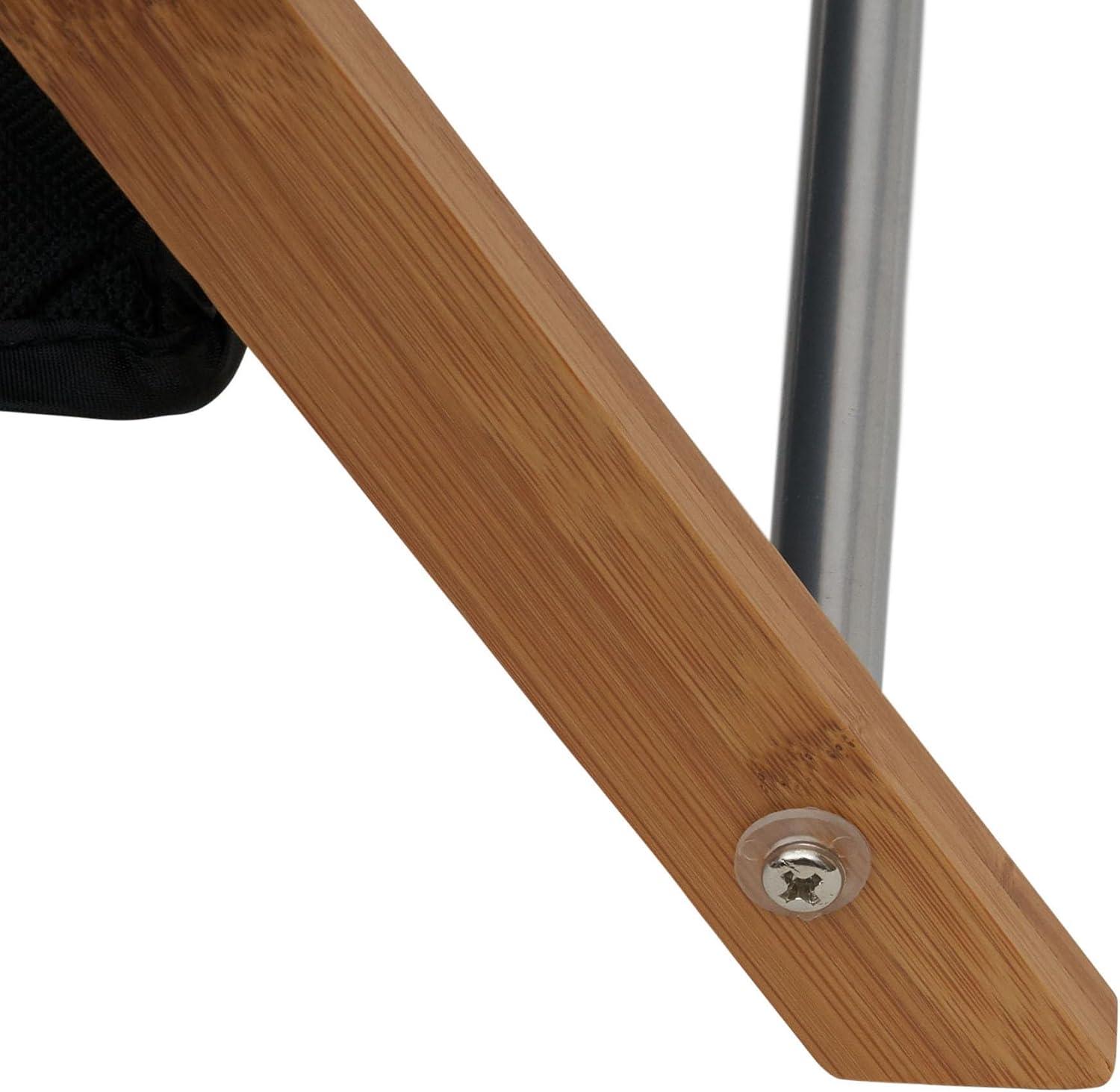 image:imageHousehold Essentials XFrame Bamboo Hamper Washable Black Liner and Bamboo Frame and Renewable Folds for Storage Simple and Chic NaturalBlack