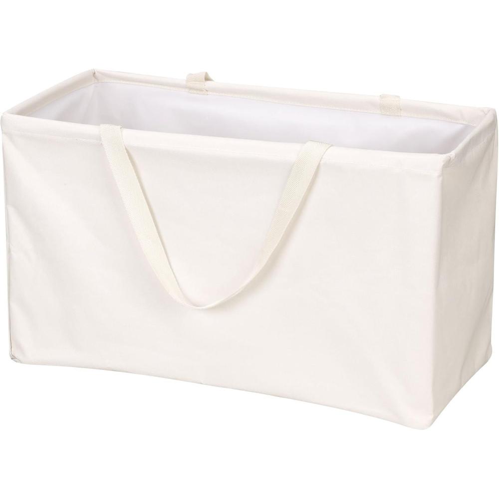 image:imageHousehold Essentials 22121 Krush Canvas Utility Tote Reusable Grocery Shopping Bag Laundry Carry Bag BlackNatural