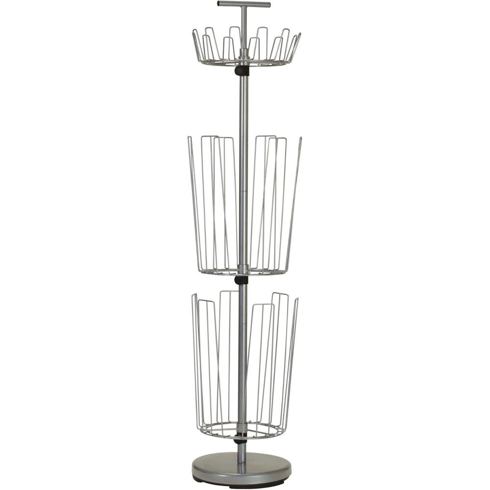 image:imageHousehold Essentials 3Tier Boot Storage Tree Matte BlackSilver