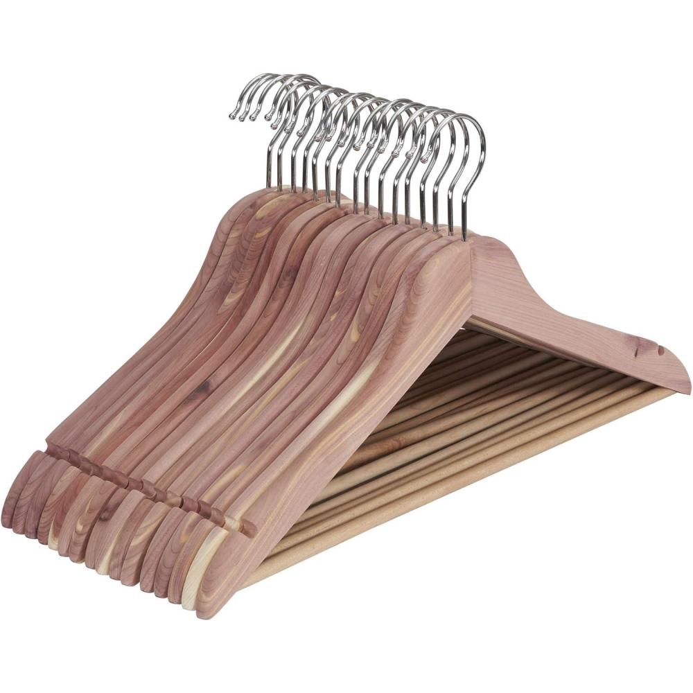 image:imageHousehold Essentials Cedar Fresh Cedar Panels for Closet 2 Pack BracketFree with a Variety of Potential Uses Natural16 Garment Thin Hangers