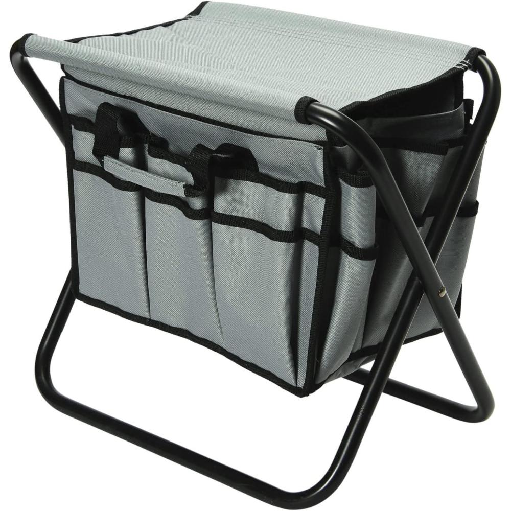 image:imageHousehold Essentials Collapsible Utility Stool TanGrey