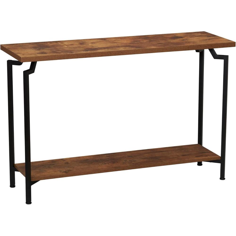 image:imageHousehold Essentials Crown Narrow 3 Shelf Open Storage Bookshelf Black Oak Wood Grain and Gold MetalRustic HickoryBlack