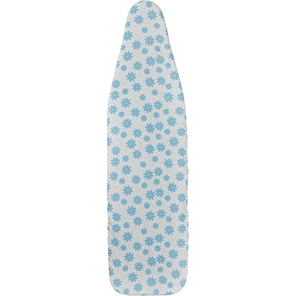 image:imageHousehold Essentials Deluxe Ironing Board Replacement Pad and Cover Sewing Guide Pattern CreamBlue Flowers