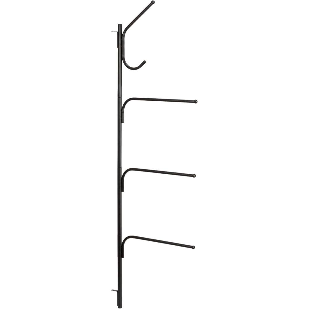 image:imageHousehold Essentials HingeIt Clutterbuster Steel Valet Family Towel Bar SilverBlack