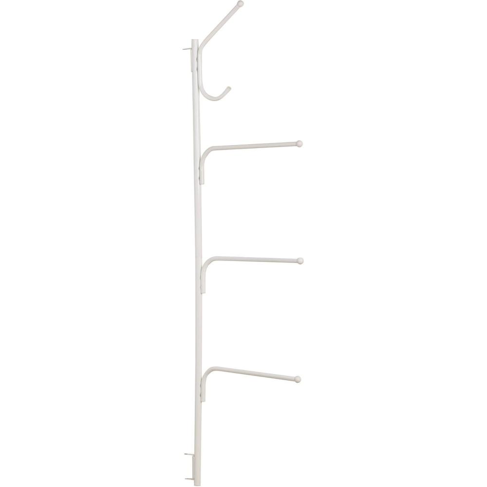 image:imageHousehold Essentials HingeIt Clutterbuster Steel Valet Family Towel Bar SilverWhite