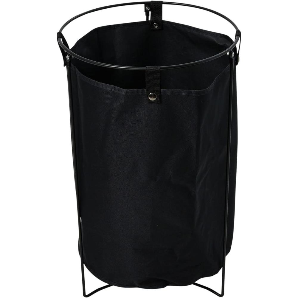image:imageHousehold Essentials Iron Laundry Hamper with Removable BagBlack