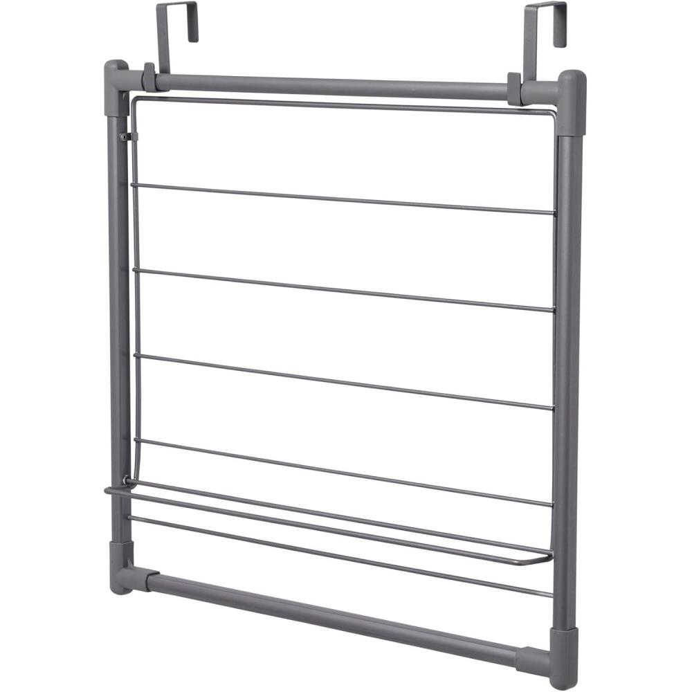 image:imageHousehold Essentials Metal Expandable Over the Door Drying Rack Gray