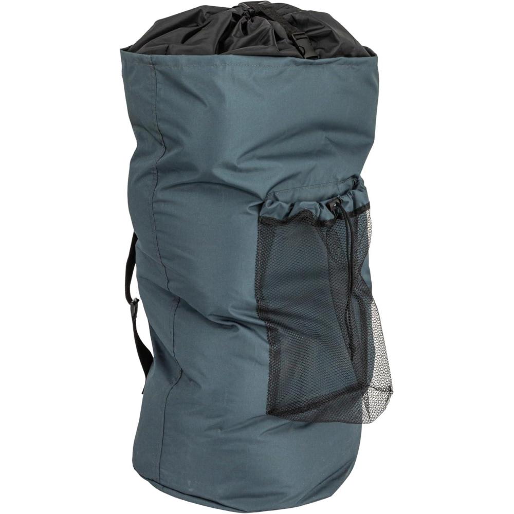 image:imageHousehold Essentials Onthego Drawstring Laundry Backpack Bag Grey