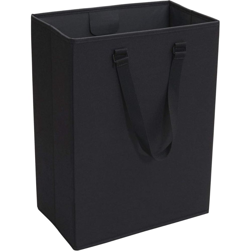 image:imageHousehold Essentials The Recycler Bag Compact Recycling Center 600D Polyester with Durable Chipboard Sides BlackRecycler