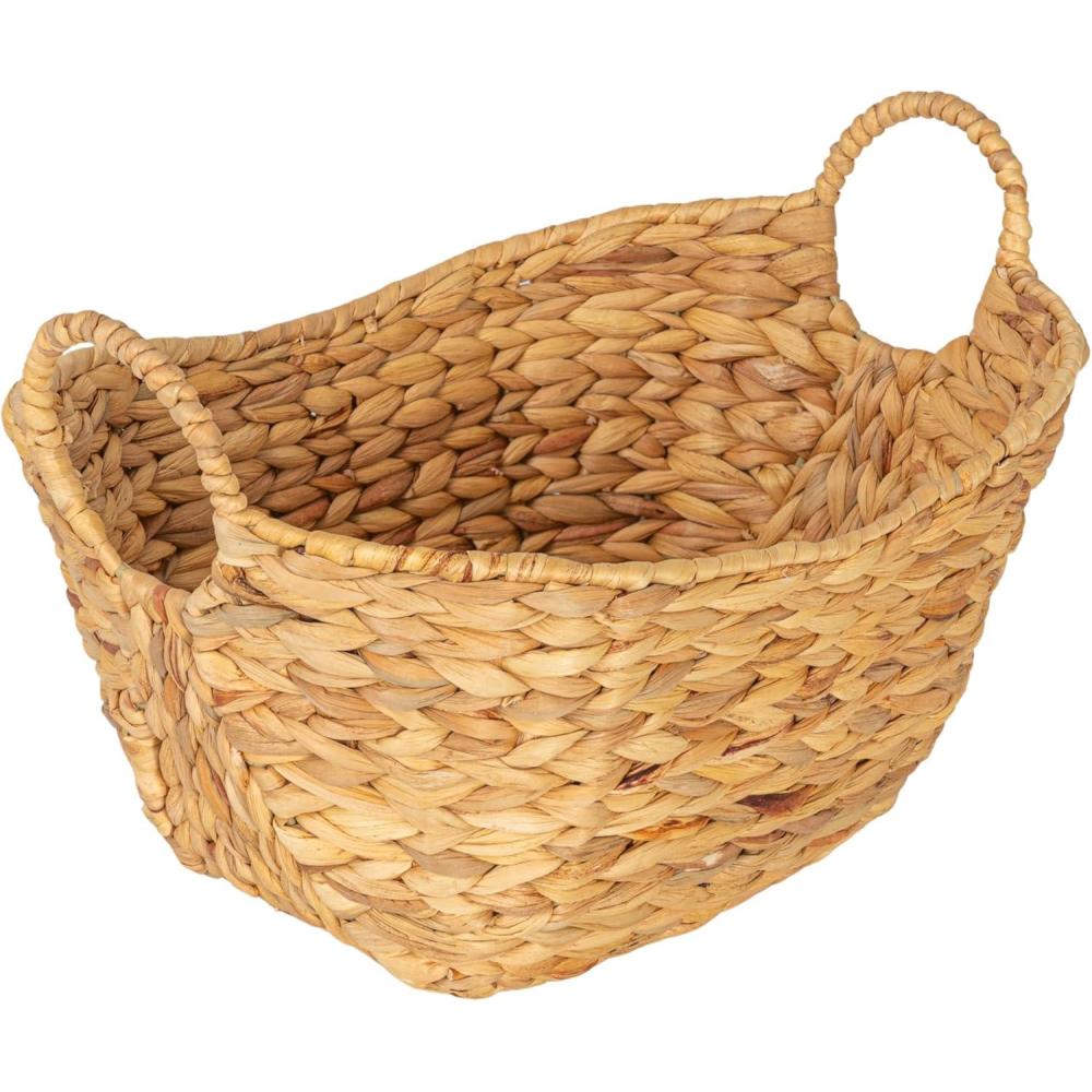 image:imageHousehold Essentials Water Hyacinth Basket with Handles