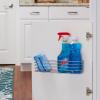 Household Essentials 1226-1 Long Basket Door Mount Cabinet Organizer | Mounts to Solid Cabinet Doors or Walls(Nickel Powder Finish)