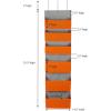 Household Essentials 2168-1 Over-the- Over-the-Door Organizer, Orange(Orange)