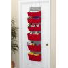 Household Essentials 2168-1 Over-the- Over-the-Door Organizer, Orange(Red)