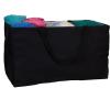 Household Essentials 2212-1 Krush Canvas Utility Tote | Reusable Grocery Shopping Bag | Laundry Carry Bag | Black(Black)