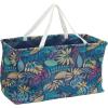 Household Essentials 2212-1 Krush Canvas Utility Tote | Reusable Grocery Shopping Bag | Laundry Carry Bag | Black(Leaf)