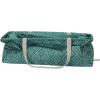 Household Essentials 2212-1 Krush Canvas Utility Tote | Reusable Grocery Shopping Bag | Laundry Carry Bag | Black(Teal Geo)