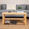 Household Essentials 2-Shelf Bamboo Bench, Slatted Bench Seat with Storage Shelves, Sturdy, Lightweight, Versatile and Stylish, Easy to Assemble, Perfect for The Entryway, Bedroom or Garage, Natural