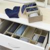Household Essentials 3 Piece Drawer Organizers Starter Set, Latte