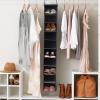 Household Essentials 311322 Hanging Shoe Storage Organizer for Closets |10 Pocket Shelves | Natural Canvas(Denim)