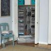 Household Essentials 311322 Hanging Shoe Storage Organizer for Closets |10 Pocket Shelves | Natural Canvas(Grey)