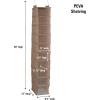 Household Essentials 311322 Hanging Shoe Storage Organizer for Closets |10 Pocket Shelves | Natural Canvas(Latte)