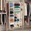 Household Essentials 311322 Hanging Shoe Storage Organizer for Closets |10 Pocket Shelves | Natural Canvas(Natural)