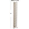 Household Essentials 311322 Hanging Shoe Storage Organizer for Closets |10 Pocket Shelves | Natural Canvas(Natural)