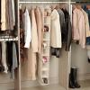 Household Essentials 311322 Hanging Shoe Storage Organizer for Closets |10 Pocket Shelves | Natural Canvas(Natural)