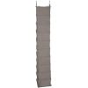 Household Essentials 311322 Hanging Shoe Storage Organizer for Closets |10 Pocket Shelves | Natural Canvas(Silver)