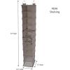 Household Essentials 311322 Hanging Shoe Storage Organizer for Closets |10 Pocket Shelves | Natural Canvas(Silver)