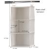 Household Essentials 311342 Hanging Closet Organizer | 3 Pocket Shelves | Natural Canvas(Natural)