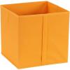 Household Essentials 332-1 Foldable Fabric Storage Bins | Set of 6 Cubby Cubes with Vertical Handles 6 Pack, Red(Orange)