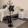Household Essentials 3-Tier Boot Storage Tree, Matte Black(Bronze)