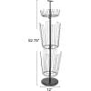 Household Essentials 3-Tier Boot Storage Tree, Matte Black(Matte Black)
