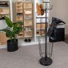 Household Essentials 3-Tier Boot Storage Tree, Matte Black(Matte Black)