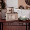 Household Essentials 547 Serving Piece Vision China Storage Box, Natural(Natural)